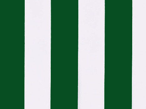 Groen en Wit Gestreepte Polyester Doek voor 6.0m x 3.0m Zonwering